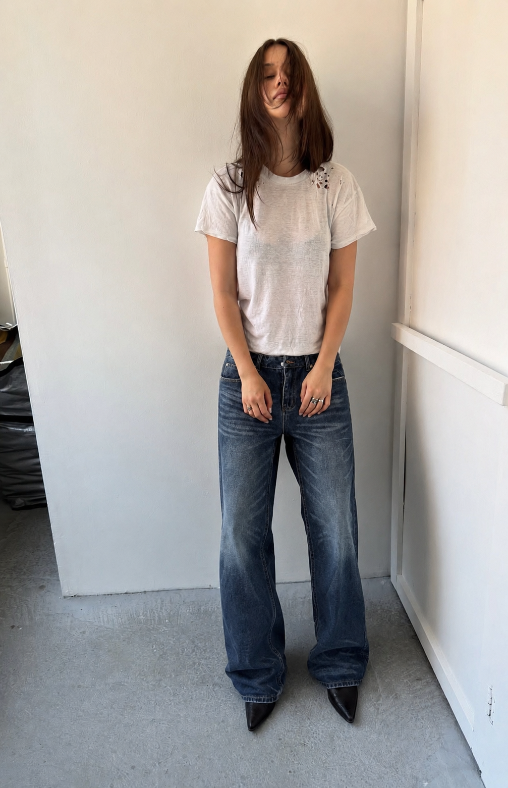 Night Wide Flare Jeans